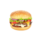 Meniu BBQ Bacon Cheddar Burger cu sos afumat livrare Popesti-Leordeni