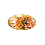 Gyros de porc la farfurie cu sos tzatziki si pita livrare Popesti-Leordeni