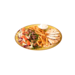 Gyros de pui la farfurie cu cartofi si salata livrare Berceni