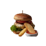 Meniu Halloumi Burger vegetarian cu branza la gratar livrare Popesti