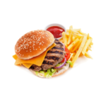 Meniu New Jersey Clasic Burger cu cartofi prajiti livrare Popesti