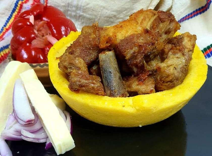 carne la garniță tradițională